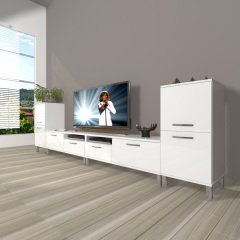 Decoraktiv Eko 9200 Mdf Krom Ayaklı Tv Ünitesi Tv Sehpası