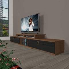 Decoraktiv Flex 130 Mdf Gold Tv Ünitesi Tv Sehpası