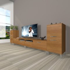 Decoraktiv Eko 9200 Mdf Krom Ayaklı Tv Ünitesi Tv Sehpası