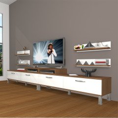 Decoraktiv Ekoflex 360R Slm Krom Ayaklı Tv Ünitesi Tv Sehpası