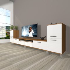 Decoraktiv Eko 9200 Slm Krom Ayaklı Tv Ünitesi Tv Sehpası