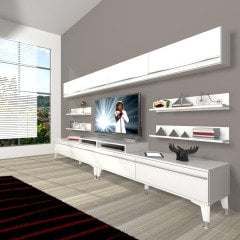 Decoraktiv Ekoflex 360Y Mdf Silver Tv Ünitesi Tv Sehpası