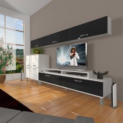 Decoraktiv Ekoflex 8 Slm Krom Ayaklı Tv Ünitesi Tv Sehpası