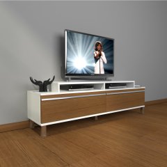 Decoraktiv Ekoflex 4 Mdf Krom Ayaklı Tv Ünitesi Tv Sehpası