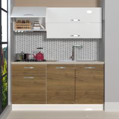 Decoraktiv Style 160 MDF Hazır Mutfak Dolabı Pera - Beyaz