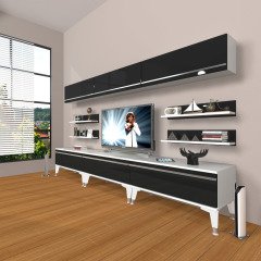 Decoraktiv Eko 8Y Mdf Silver Tv Ünitesi Tv Sehpası