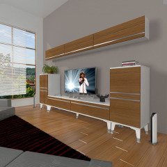 Decoraktiv Eko 9 Mdf Std Silver Tv Ünitesi Tv Sehpası