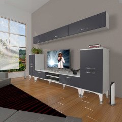 Decoraktiv Eko 9 Mdf Dvd Silver Tv Ünitesi Tv Sehpası