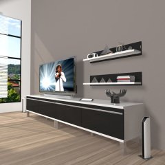 Decoraktiv Eko 220t Mdf Krom Ayaklı Tv Ünitesi Tv Sehpası