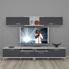 Decoraktiv Eko 5220 Mdf Krom Ayaklı Tv Ünitesi Tv Sehpası