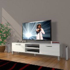 Decoraktiv Eko 140 Slm Dvd Krom Ayaklı Tv Ünitesi Tv Sehpası