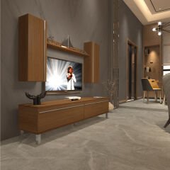 Decoraktiv Eko 7 Mdf Std Krom Ayaklı Tv Ünitesi Tv Sehpası