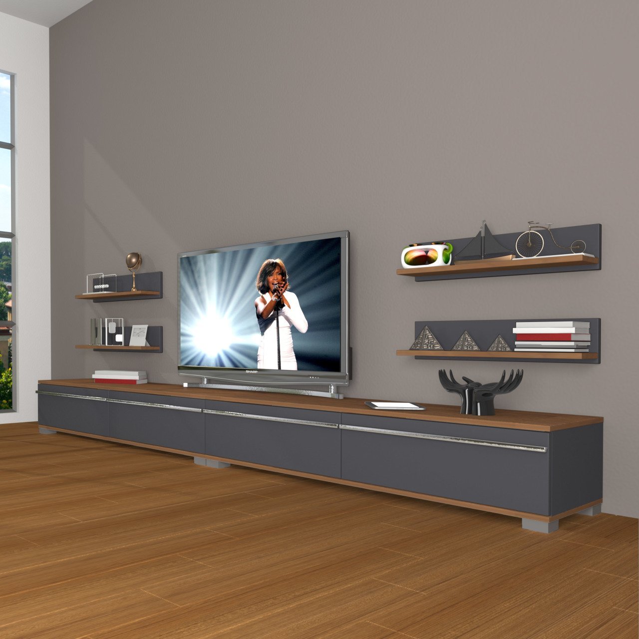 Decoraktiv Eko 360R Mdf Tv Ünitesi Tv Sehpası