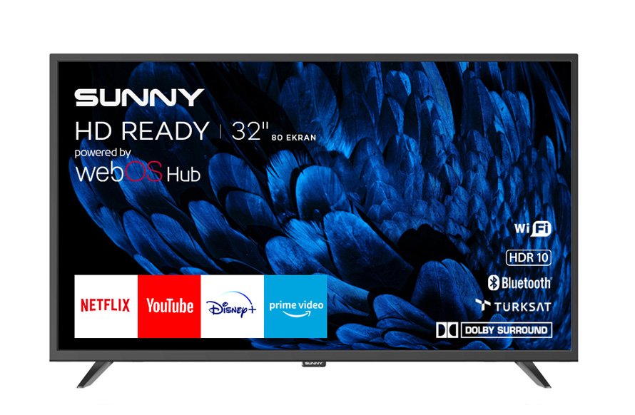 Sunny SN32DAL540 HD 32'' 82 Ekran Uydu Alıcılı webOS Smart LED TV