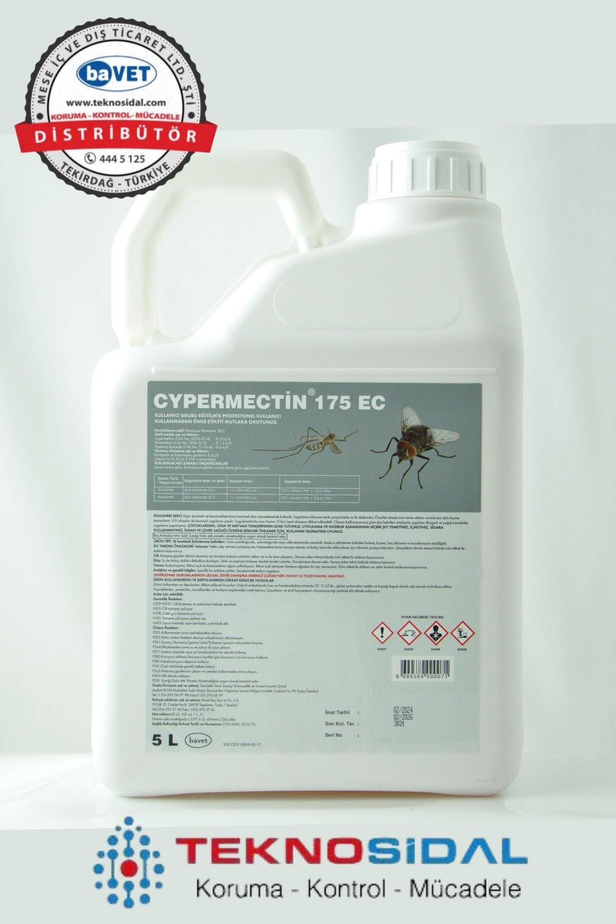 Cypermectin 175 EC 5L Bavet