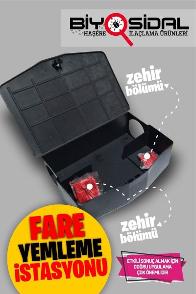 Fare Yemleme İstasyonu 10 ADET (YEM DAHİLDİR)