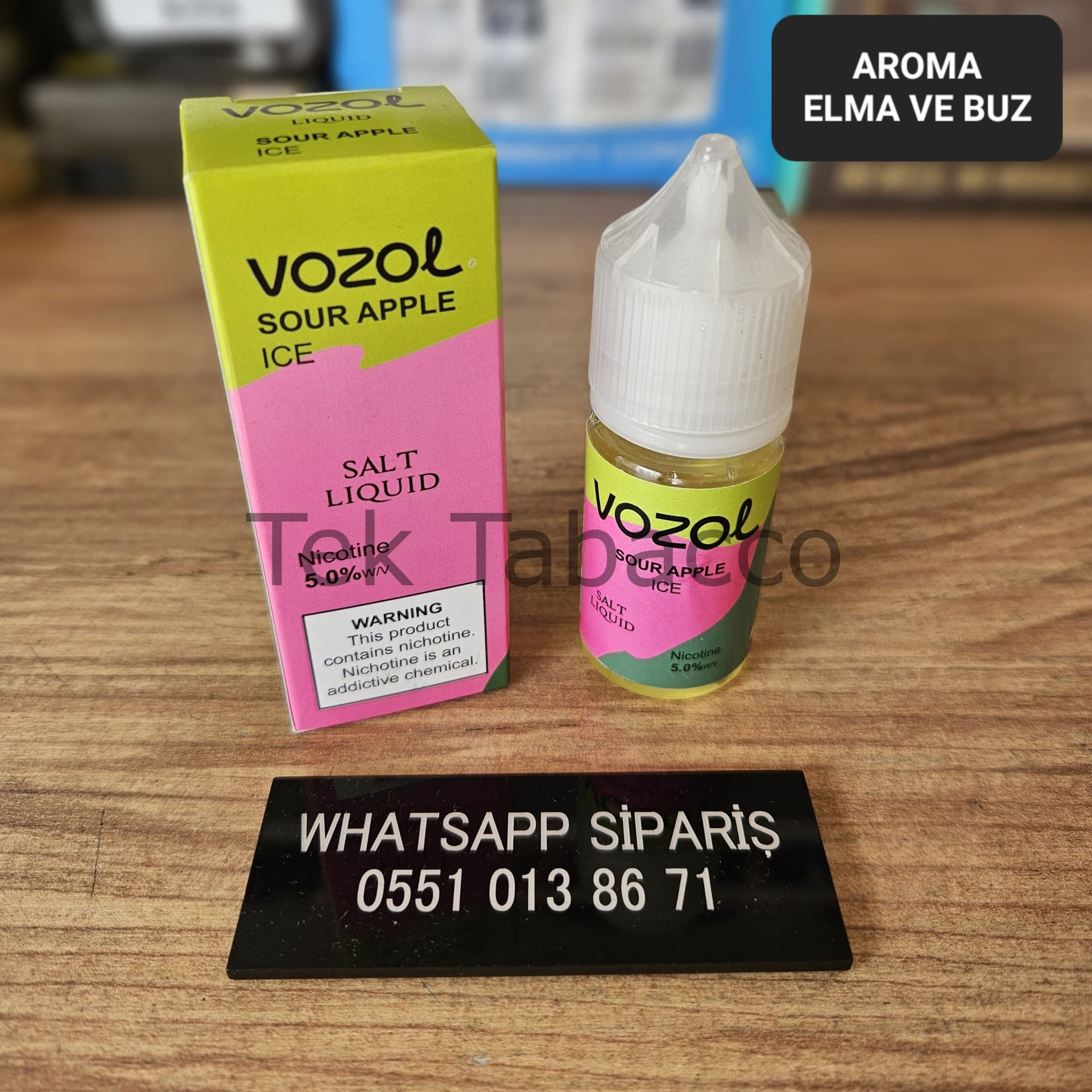 Vozol Sour Apple ice 30ML Likit