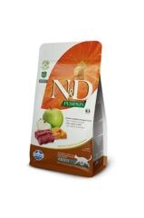 N&D Pumpkin Geyik Etli Bal Kabaklı ve Elmalı Tahılsız Yetişkin Kedi Maması 5 kg