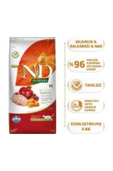 N&D Pumpkin Bıldırcın Etli Bal Kabaklı ve Narlı Tahılsız Kısırlaştırılmış Kedi Maması 5kg