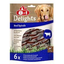 8IN1 Smart Delights Beef Spirals Biftekli Burgu Köpek Ödülü 6lı