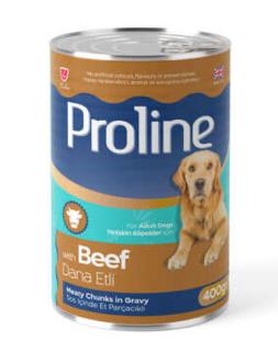 Prolıne Sos İçinde Et Parçacıklı Dana Etli Yetişkin Köpek Maması 400 Gr