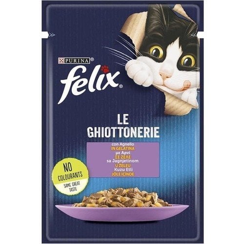 Felix Kuzu Etli Yetişkin Kedi Yaş Maması 85 Gr