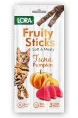 Lora Ton Balıklı Balkabaklı Kedi Stick Ödül 3x5gr