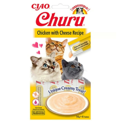 CİAO CHURU CREAM TAVUKLU VE PEYNİRLİ ÖDÜL KREMASI 4X14 G