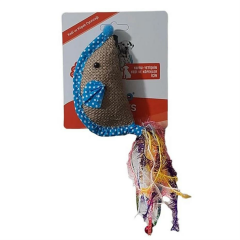 POLO KEDİLER İÇİN CATNİPLİ HASIR KAHVERENGİ FARE OYUNCAK