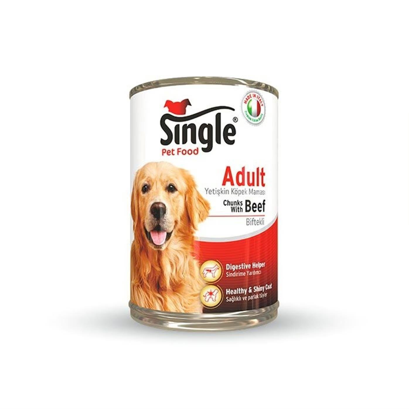 Single Biftekli Köpek Konservesi 415gr