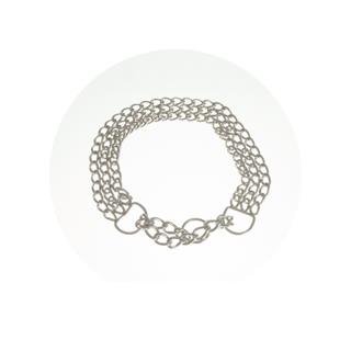 ORJİN ÜÇ KATLI ZİNCİR BOĞMA TASMA 2.5MM-55CM
