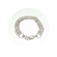 ORJİN ÜÇ KATLI ZİNCİR BOĞMA TASMA 2.5MM-55CM