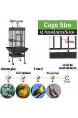 Dayang Papağan Kafes Ayaklı 45.7x45.7x156cm Sıyah