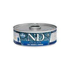 N&D Ocean Tahılsız Ton Balığı&Morina Balığı&Karides&Balkabağı 70gr Yavru Yaş Kedi Konservesi