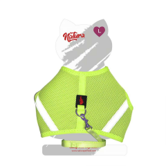 Natura Air Net Kedi Bel Tasması – Neon Lime XL