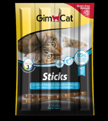 GİMCAT STİCKS SOMON & ATLANTİK MORİNA TAHILSIZ ÖDÜL ÇUBUKLARI 4 LÜ 20 GR