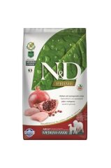 N&D Prime Tahılsız Tavuk&Nar 12 Kg Medium Maxı Yetişkin Köpek Maması