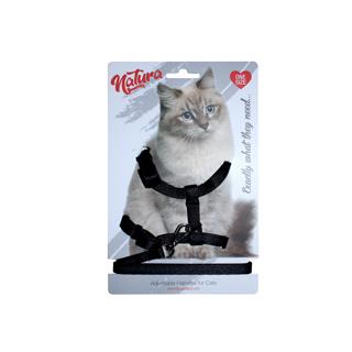 NATURA YETİŞKİN KEDİ BEL TASMASI SİYAH
