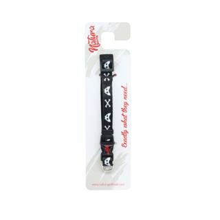 NATURA KÖPEK BOYUN TASMASI 3XS / 2XS - KURUKAFA SİYAH
