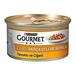 Gourmet Gold Çifte Lezzet Tavuk&Ciğerli 85gr Yaş Kedi Konservesi