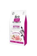 Brit Care Hypo-Allergenic Sağlıklı Büyüme için Tavuklu ve Hindili Tahılsız Yavru Kedi Maması 2kg