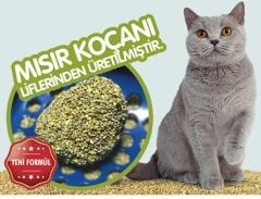 Tonton Mısır Koçanı Granülü Topaklaşan Doğal Kedi Kumu 8 Lt