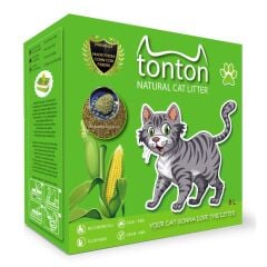 Tonton Mısır Koçanı Granülü Topaklaşan Doğal Kedi Kumu 8 Lt