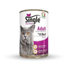 Single Biftekli Kedi Konservesi 415gr