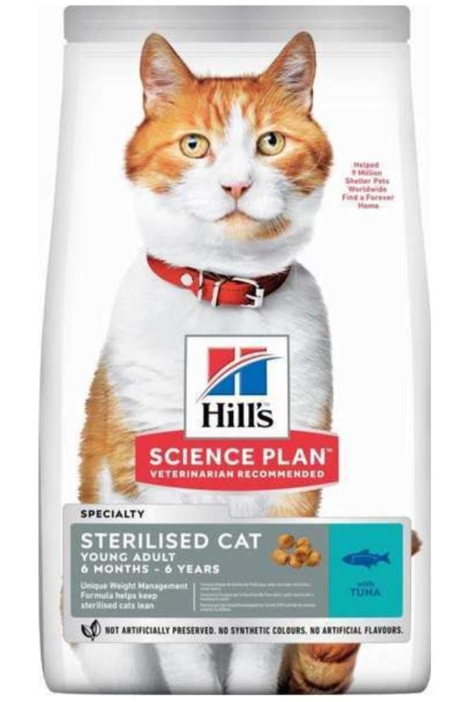 HİLLS TON BALIKLI STERİLİSED KISIRLAŞTIRILMIŞ KEDİ MAMASI 15 KG