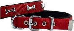 DOGGİE KONFOR DOKUMA KEMİLİ BOUN TASMASI RED 40CM
