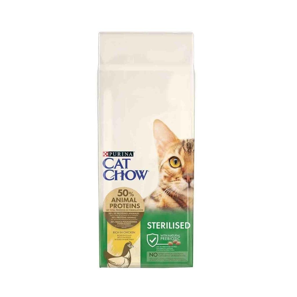 Cat Chow Sterilised Tavuklu 15 kg Yetişkin Kedi Maması
