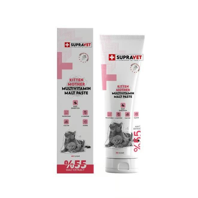 supravet kıtten mother multi vitamin malt paste 100 gr