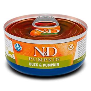 N&D Pumpkin Tahılsız Ördekli ve Balkabaklı Yetişkin Kedi Konservesi 70gr