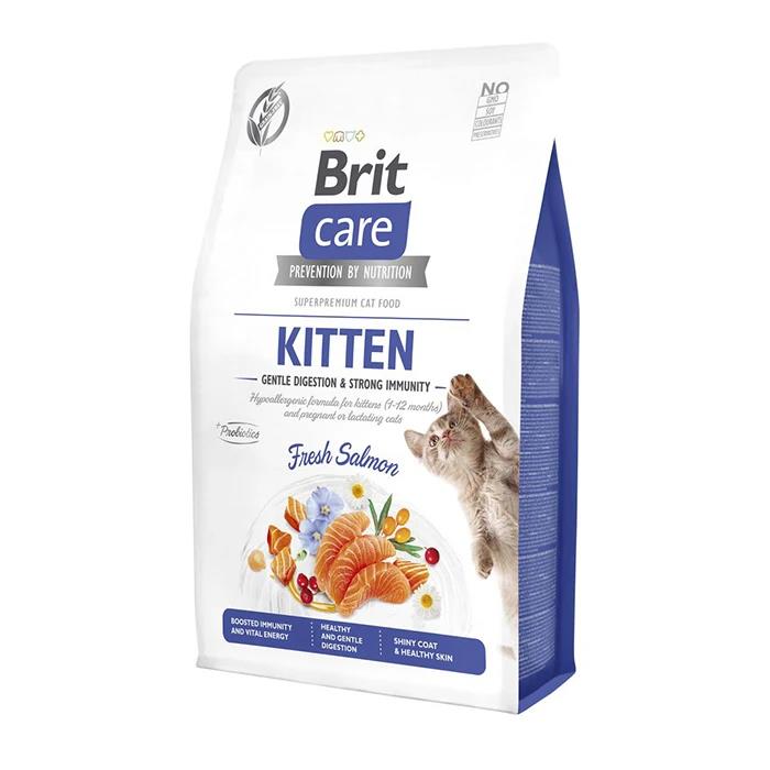 Brit Care Hassas Sindirim ve Güçlü Bağışıklık Tahılsız Somonlu Yavru Kedi Maması 2kg
